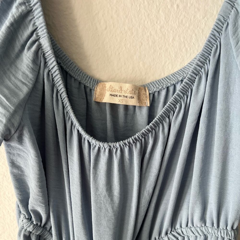 Altar'd State Mini Summer Dress Light Blue XS - Picture 2 of 4